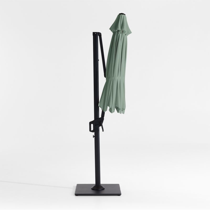 10' Canvas Spa Sunbrella® Round Cantilever Outdoor Patio Umbrella with Black Metal Frame - image 3 of 6