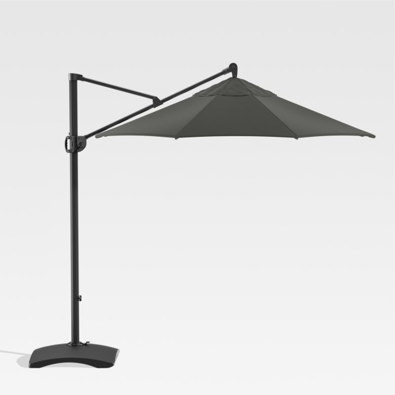 10' Sunbrella ® Charcoal Round Cantilever Outdoor Patio Umbrella - image 0 of 5