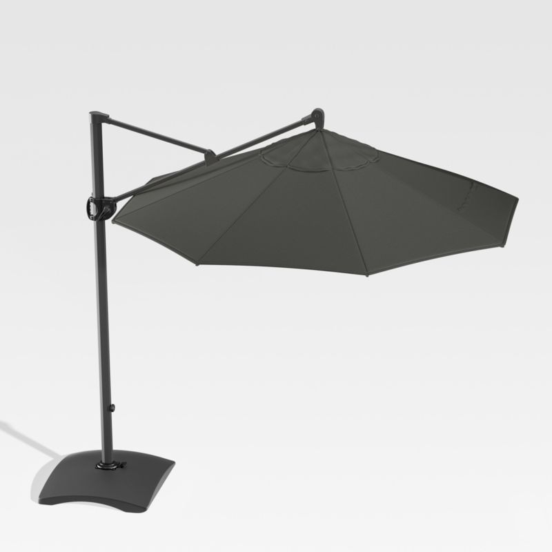 10' Sunbrella ® Charcoal Round Cantilever Outdoor Patio Umbrella - image 1 of 5