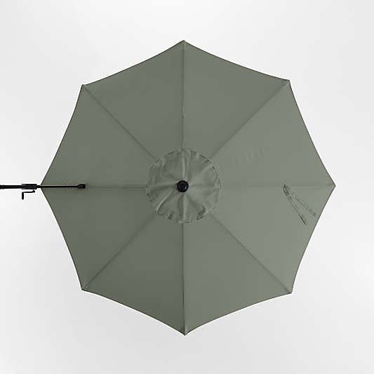 10' Round Sunbrella® Cast Sage Outdoor Cantilever Patio Umbrella Cover