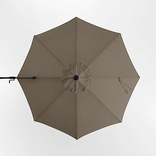 10' Round Sunbrella® Cast Shale Outdoor Cantilever Patio Umbrella Cover