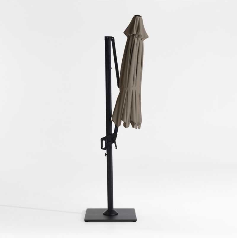 10' Round Sunbrella® Cast Shale Cantilever Outdoor Patio Umbrella with Black Metal Frame - image 3 of 6