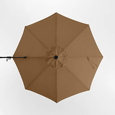 10' Round Sunbrella® Cast Teak Outdoor Cantilever Patio Umbrella Cover