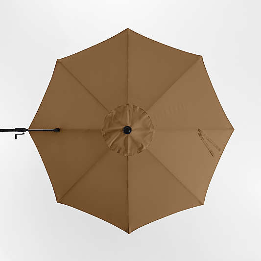 10' Round Sunbrella® Cast Teak Outdoor Cantilever Patio Umbrella Cover