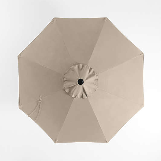 10' Round Sunbrella® Canvas Flax Outdoor Patio Umbrella Cover