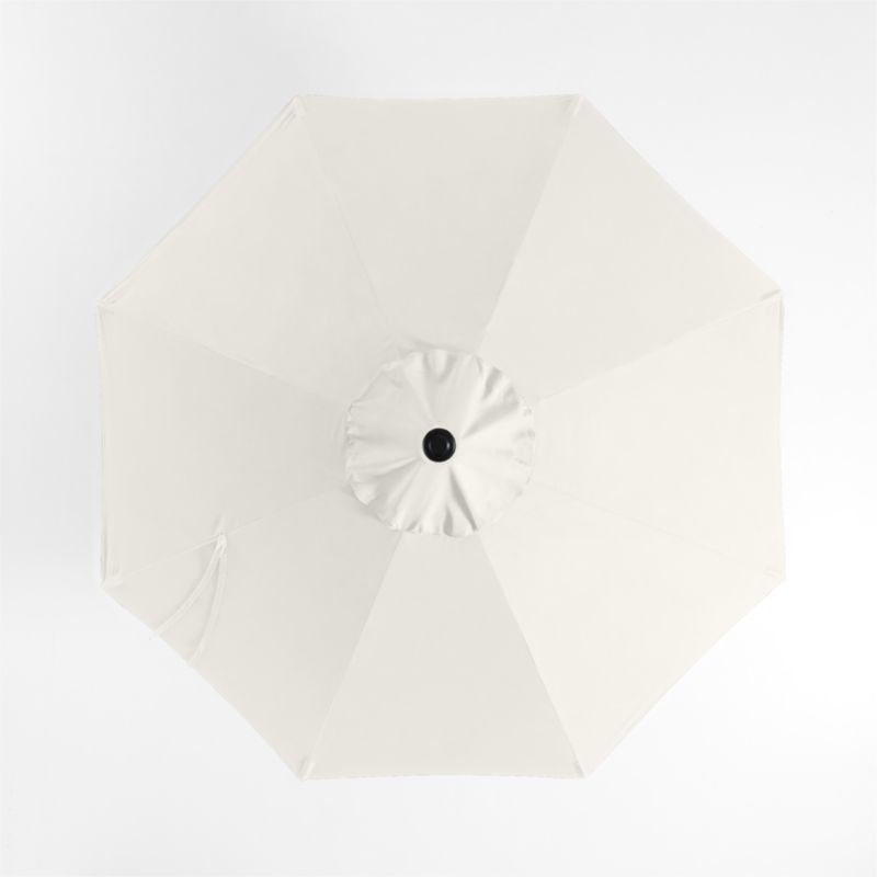 10' Round Sunbrella® Canvas Natural Outdoor Patio Umbrella with Black Metal Frame - image 3 of 5