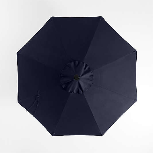 10' Round Sunbrella® Canvas Navy Blue Outdoor Patio Umbrella Cover