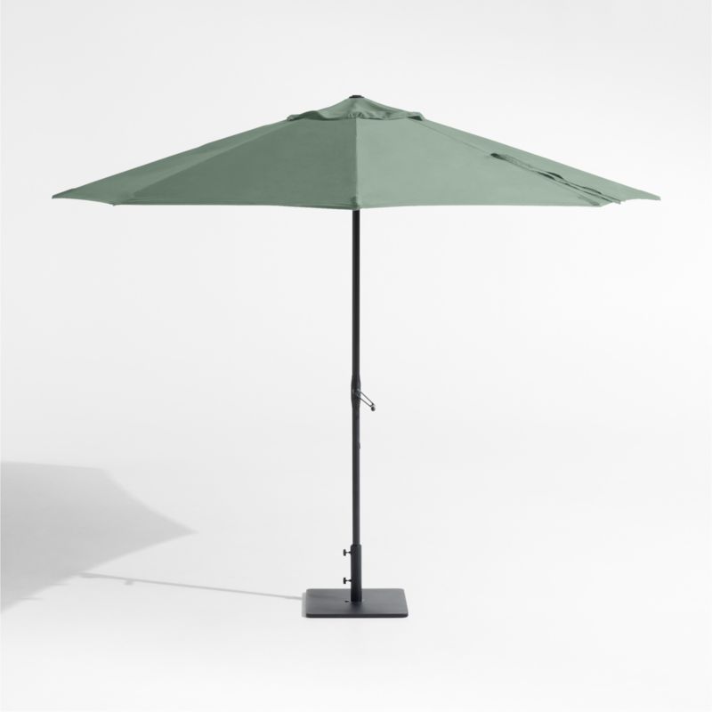 10' Round Sunbrella® Canvas Spa Outdoor Patio Umbrella with Black Metal Frame - image 2 of 5