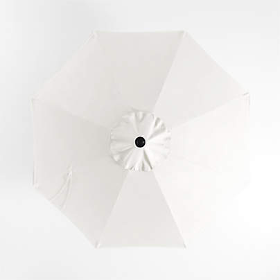 10' Round Canvas White Sand Sunbrella® Outdoor Patio Umbrella Cover