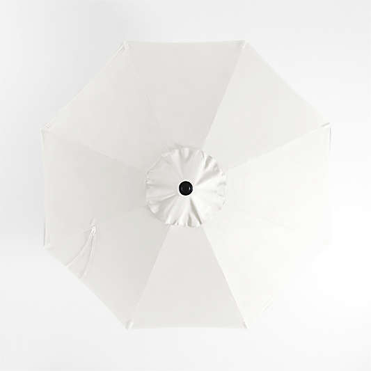 10' Round Canvas White Sunbrella® Outdoor Patio Umbrella Cover