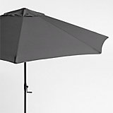 cantilever patio umbrella rectangular 9 ft. x 11 ft. Rectangle Outdoor Cantilever Patio Umbrella in Lake Blue  with Hydraulic Lift (No Base) FF-U12-H