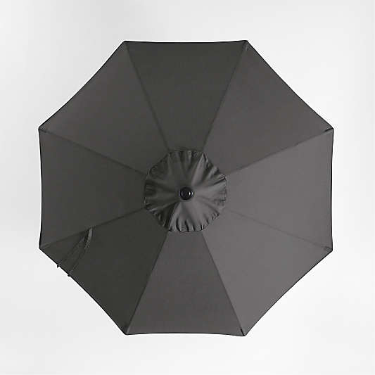 10' Round Cast Charcoal Grey Sunbrella® Outdoor Patio Umbrella Cover