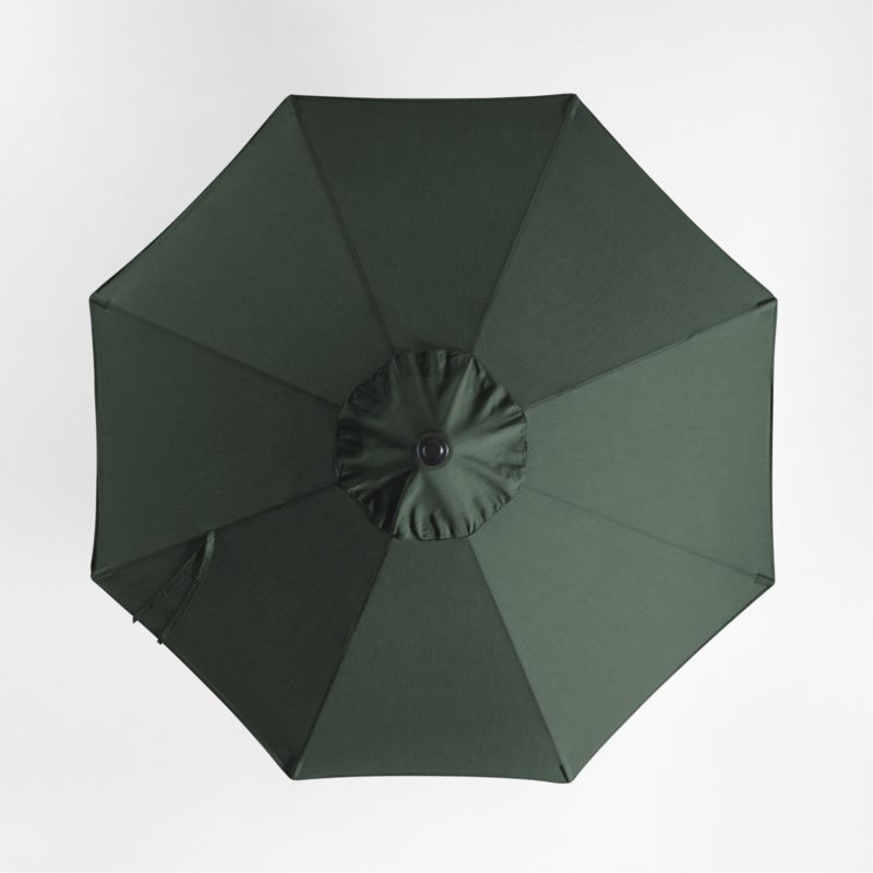 10' Round Sunbrella® Cast Ivy Green Outdoor Patio Umbrella with Black Metal Frame - image 2 of 3