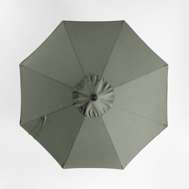 10' Round Sunbrella® Cast Sage Outdoor Patio Umbrella with Black Metal Frame - image 3 of 5