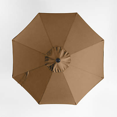 10' Round Sunbrella® Cast Teak Outdoor Patio Umbrella Cover
