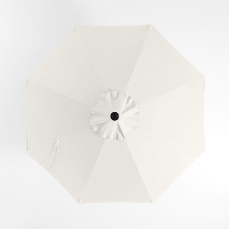 10' Round Sunbrella® Canvas Natural Outdoor Patio Umbrella with Faux Wood Metal Frame - image 4 of 6