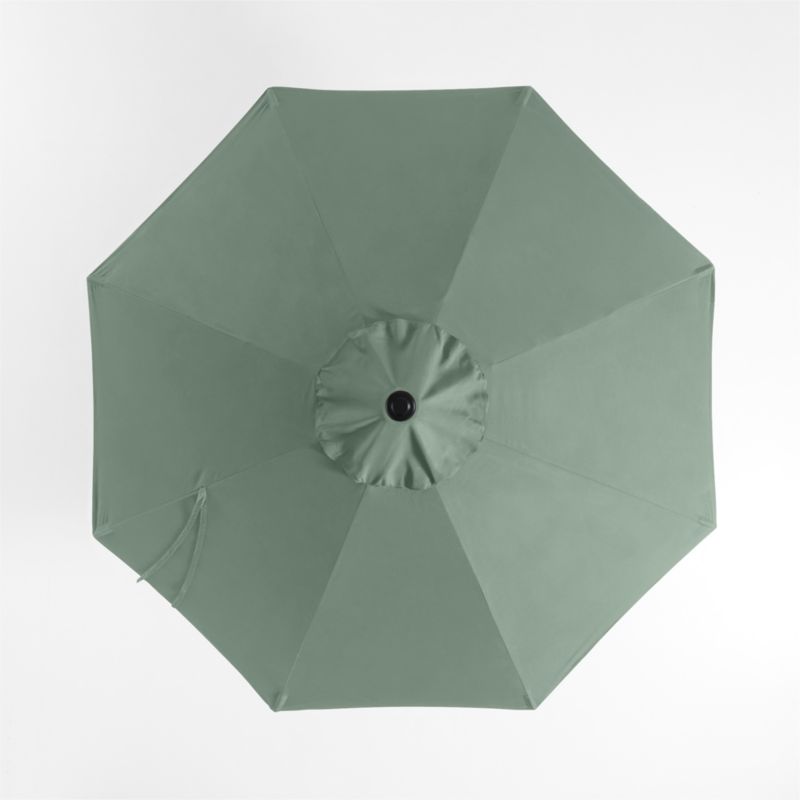 10' Round Sunbrella® Canvas Spa Outdoor Patio Umbrella with Faux Wood Metal Frame - image 4 of 6