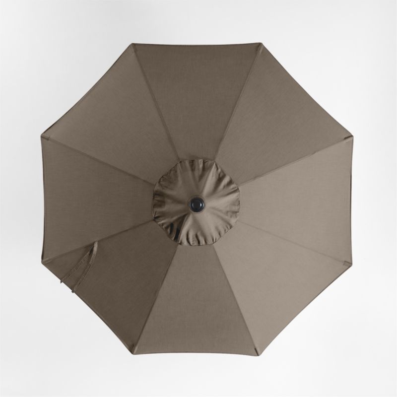 10' Round Sunbrella® Cast Shale Outdoor Patio Umbrella with Faux Wood Metal Frame - image 4 of 6