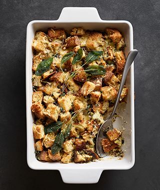 stuffing bread pudding