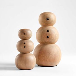 Wooden Snowmen