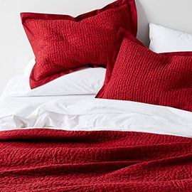 Celeste Organic Red Cotton Quilt