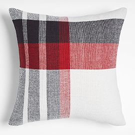 Holiday Plaid Throw Pillow