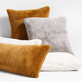 Faux Fur Throw Pillows