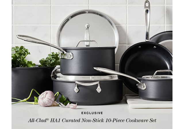 all-clad HA1 non-stick 10-piece cookware set