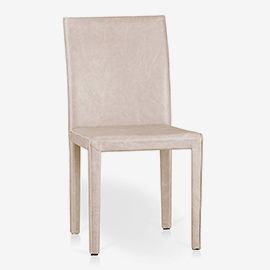 Folio Sand Top-Grain Leather Dining Chair