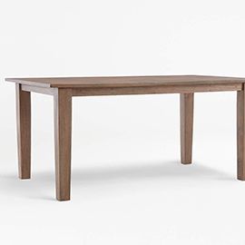 Basque II Light Brown Solid Wood Dining Table