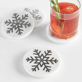 Holiday Snowflake Coasters, Set of 4