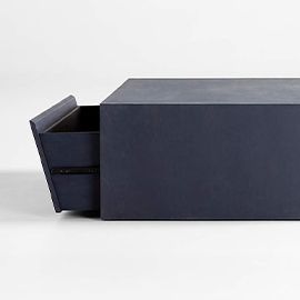 vander charcoal wood storage coffee table