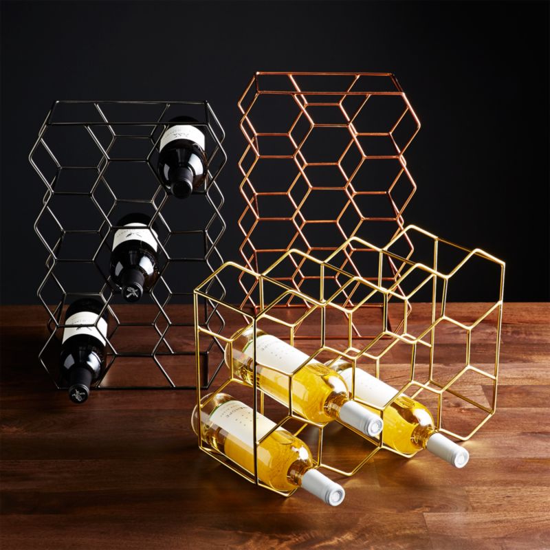 11-Bottle Gold Wine Rack - image 6 of 12