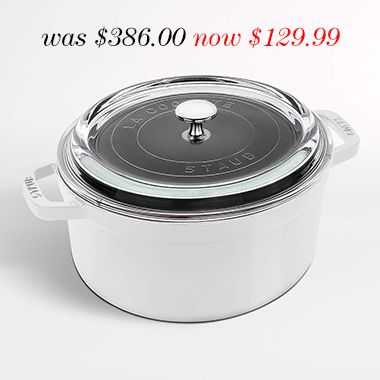 Over 50% off Staub® 4-Qt. Cocottes with Glass Lids*