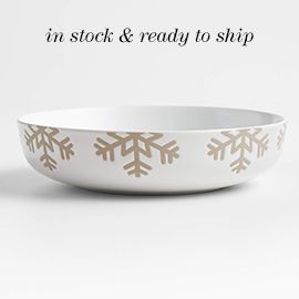 SNOWFLAKE WREN LOW BOWL