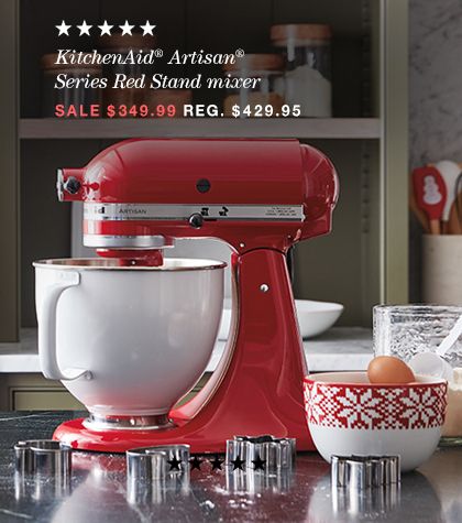 kitchenaid artisan red stand mixer