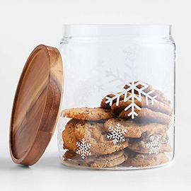 Snowflake Cookie Jar