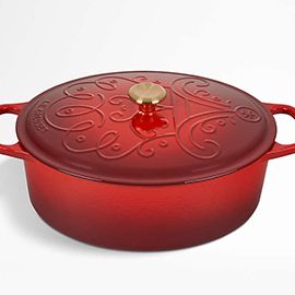 Le Creuset® Noel Cerise Oval Dutch Oven