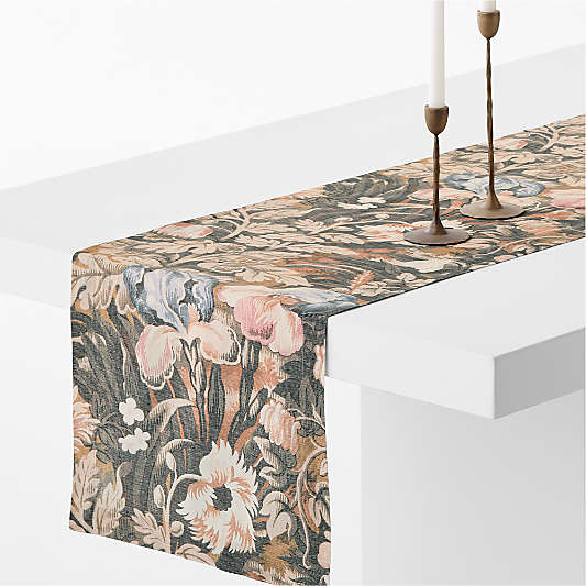 Tapestry Print Cotton Linen 120" Table Runner