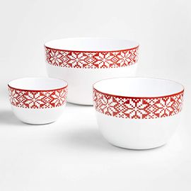 Fair Isle Mixing Bowls, Set of 3