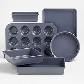 Crate & Barrel Slate Blue Bakeware