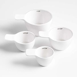 Aspen White Ceramic Measuring Cups