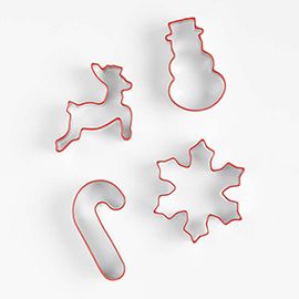 3" Stainless Steel Holiday Cookie Cutters