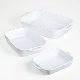 Staub® White Rectangular Baking Dishes