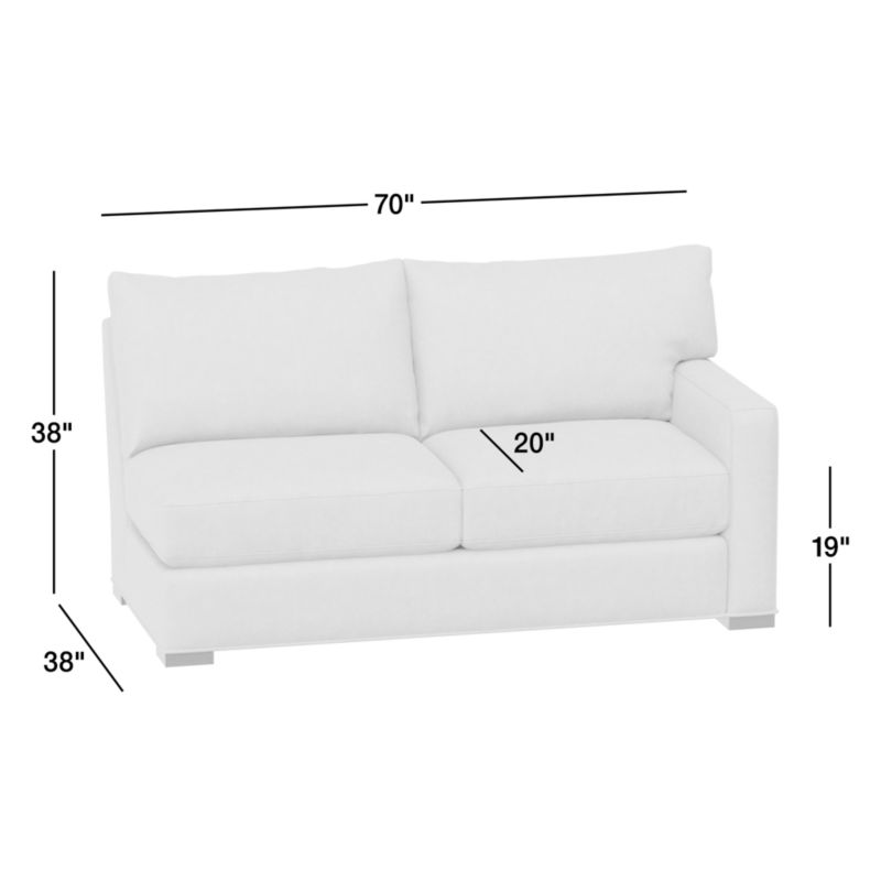 View Axis Classic Right-Arm Apartment Sofa - image 3 of 3