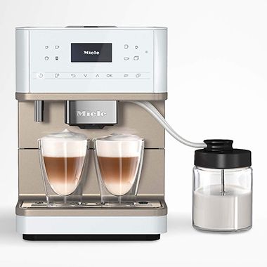 Miele CM6360 Lotus White Countertop Coffee and Espresso Machine with MilkPerfect