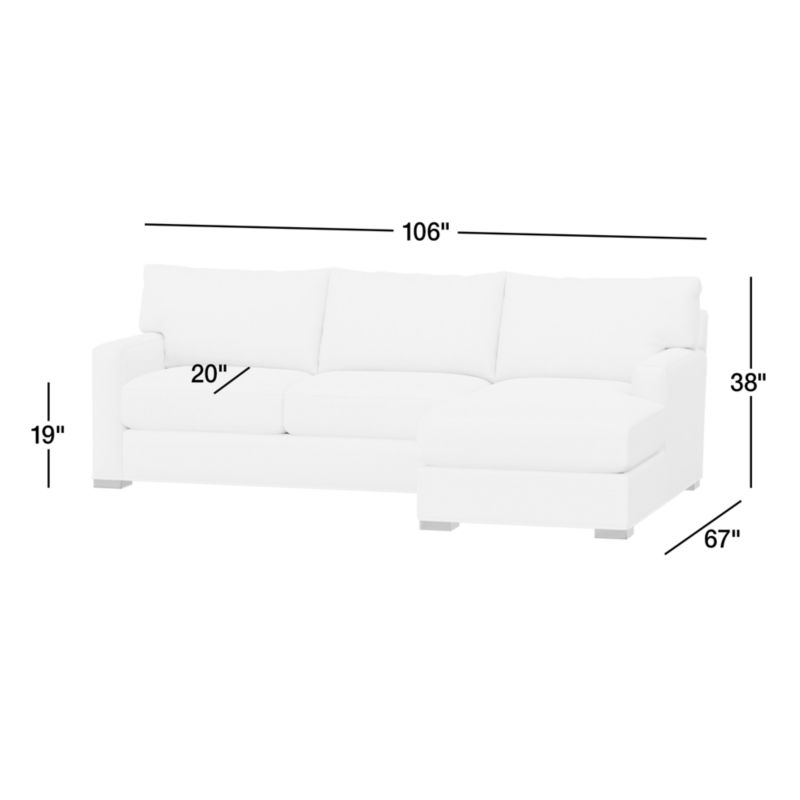 View Axis Classic 2-Piece Sectional Sofa with Chaise - image 3 of 9