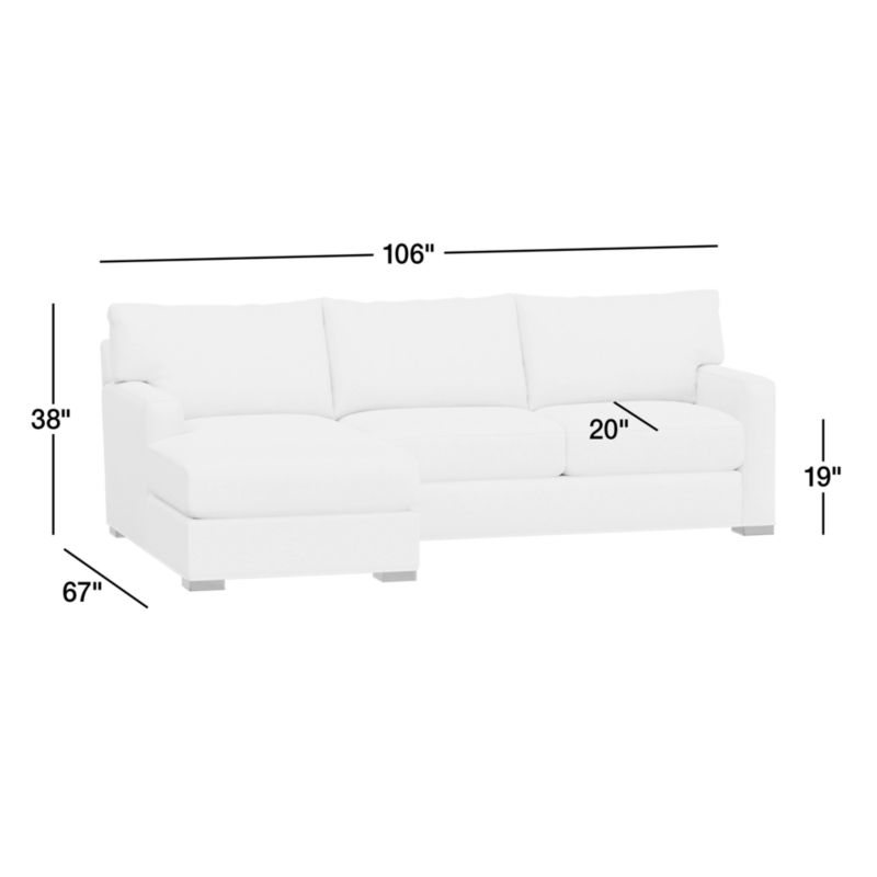 View Axis Classic Leather 2-Piece Chaise Sectional Sofa - image 2 of 6