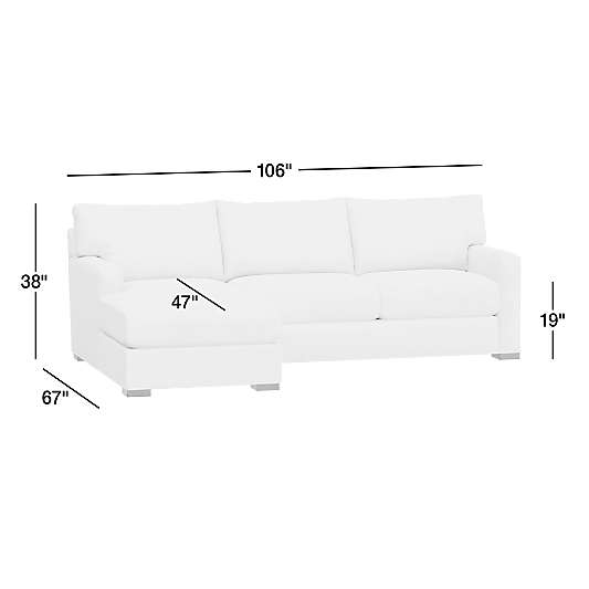 Axis Classic 2-Piece Sectional Sofa with Chaise