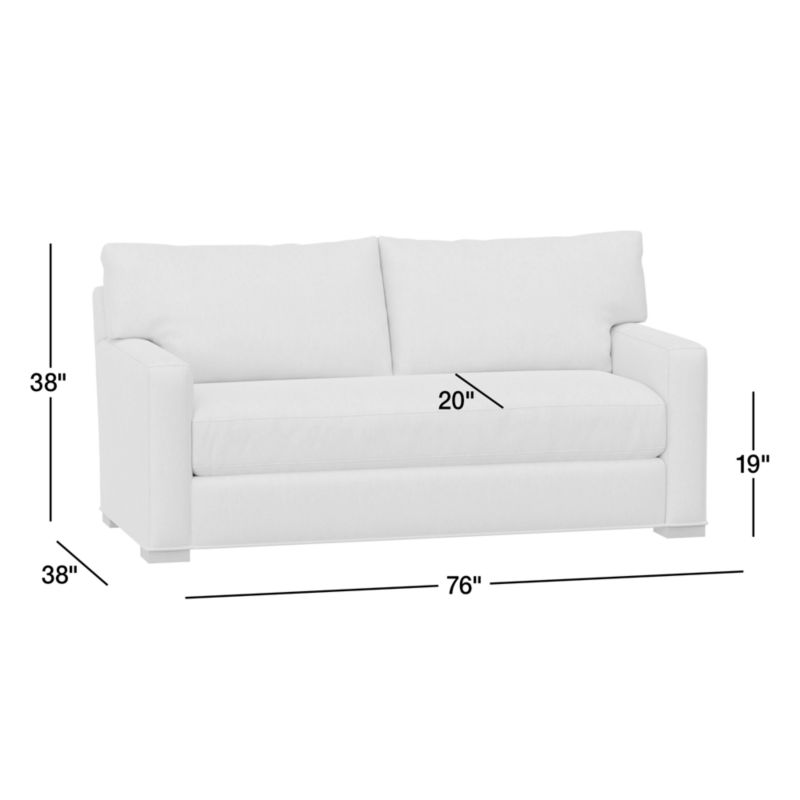 View Axis Classic Bench Apartment Sofa - image 3 of 8